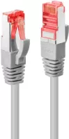 Photo de Câble/Cordon réseau Lindy RJ45 Catégorie 6E SSTP (S/FTP) Droit 50cm (Gris)