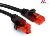 Photo de Câble/Cordon réseau Maclean RJ45 Catégorie 6 FTP (F/UTP) Droit 20m (Noir/Rouge)