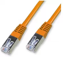 Photo de Câble/Cordon réseau RJ45 Catégorie 6 FTP (F/UTP) Droit 15m (Orange)
