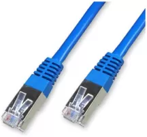 Photo de Câble/Cordon réseau RJ45 Catégorie 6 FTP (F/UTP) Droit 2m (Bleu)