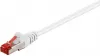 Photo de Câble/Cordon réseau RJ45 Goobay Catégorie 6E SSTP (S/FTP) Droit 2m (Blanc)