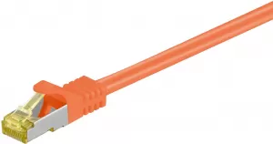Photo de Câble/Cordon réseau RJ45 Goobay Catégorie 7 SSTP (S/FTP) Droit 10m (Orange)