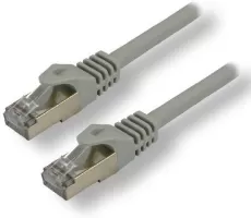 Photo de Câble/Cordon réseau RJ45 MCL Samar Catégorie 7 SSTP (S/FTP) Droit 1m (Gris)