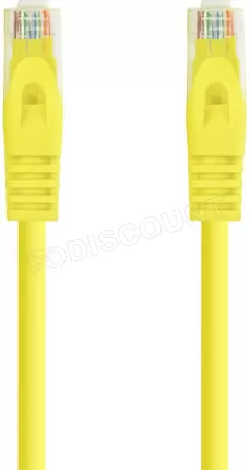 Photo de Câble/Cordon réseau RJ45 Nanocable Catégorie 7 S-FTP (S/FTP) Droit 2m (Jaune)