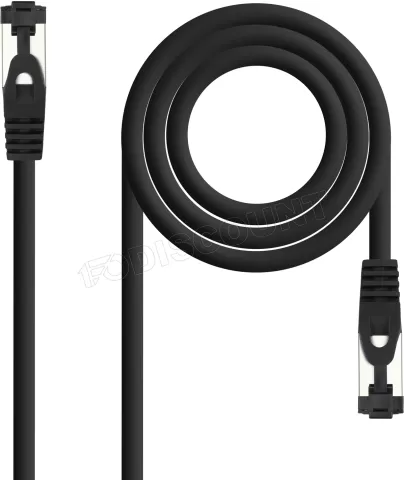 Photo de Câble/Cordon réseau RJ45 Nanocable Catégorie 8 SSTP (S/FTP) 5m (Noir)