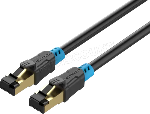 Photo de Câble/Cordon réseau RJ45 Vention Catégorie 6 SFTP (S/FTP) Droit 20m (Noir)
