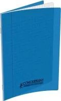 Photo de Cahier Conquérant Classique Grands Carreaux 48 pages 90gr Couverture polypro (24x32cm) (Bleu)