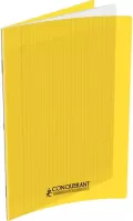 Photo de Cahier Conquérant Classique Grands Carreaux 48 pages 90gr Couverture polypro (24x32cm) (jaune)