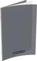 Photo de Cahier Conquérant Classique Grands Carreaux 96 pages 90gr Couverture polypro (24x32cm) (Gris)