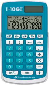 Photo de Calculatrice de poche Texas Instruments TI-106 II