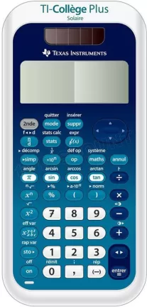 Photo de Calculatrice scientifique Texas Instruments Ti-Collège Plus (Blanc/Bleu)
