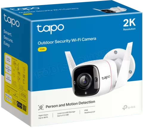 Photo de Caméra extérieure IP TP-Link TC65 WiFi 2K (Blanc)