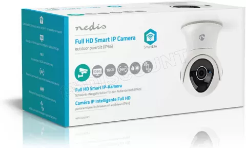 Photo de Caméra IP extérieur Nedis SmartLife IR 15m (Blanc)