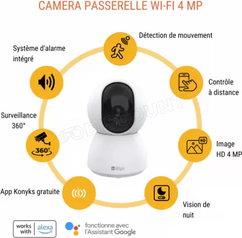 Photo de Caméra IP intérieur Konyks Pack Sécurité KO338690 (Blanc)