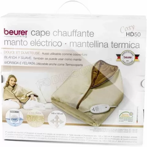Photo de Cape chauffante Beurer Cosy HD 50 (Beige)