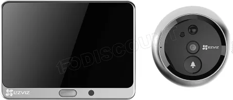 Photo de Carillon/Sonnette vidéo connectée Ezviz DP1 avec écran tactile (Noir)