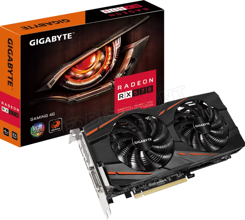 Gigabyte Rx570 8k Carte Graphique AMD Radeon Gigabyte RX 570