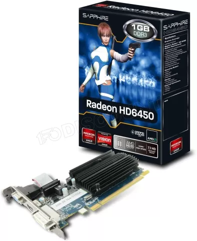Photo de Carte Graphique AMD Sapphire HD6450 1024 Mo (Passive)