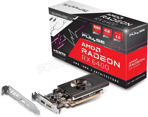 Photo de Carte Graphique AMD Sapphire Radeon RX 6400 Pulse 4Go