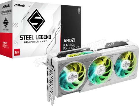 Photo de Carte Graphique ASRock Radeon RX 9070 XT Steel Legend