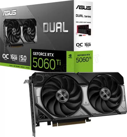 Photo de Carte Graphique Asus GeForce RTX 5060 Ti Dual OC 16Go