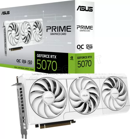 Photo de Carte Graphique Asus GeForce RTX 5070 Prime OC White