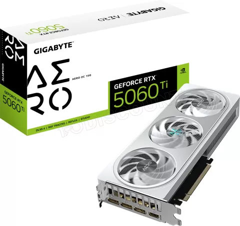 Photo de Carte Graphique Gigabyte GeForce RTX 5060 Ti Aero OC 16Go