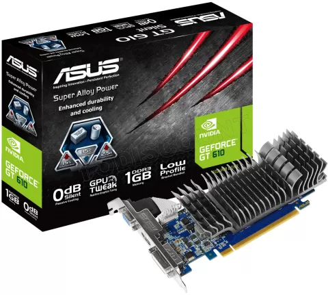 Photo de Carte Graphique Nvidia ASUS GeForce GT610 Silent 1024 Mo PCI-E