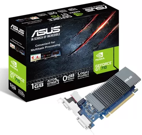 Photo de Carte Graphique Nvidia Asus GeForce GT710-SL-1GD5 1 Go PCI-E
