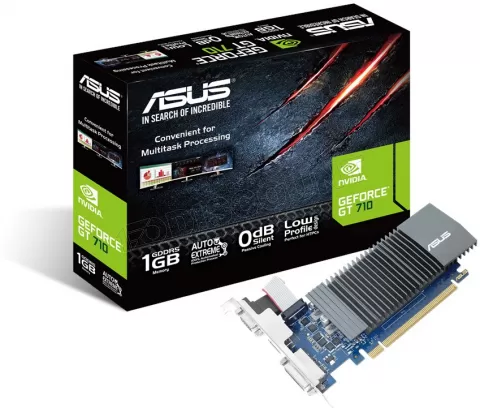 Photo de Carte Graphique Nvidia Asus GeForce GT710-SL-1GD5-BRK 1 Go PCI-E