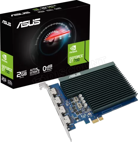 Photo de Carte Graphique Nvidia Asus GeForce GT730 2Go DDR5