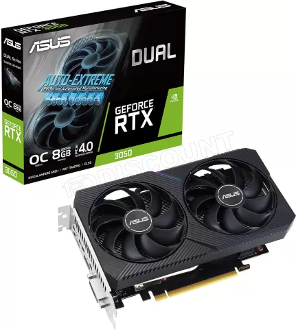 Photo de Carte Graphique Nvidia Asus GeForce RTX 3050 Dual OC V2 8Go