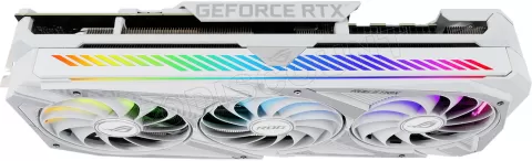 Photo de Carte Graphique Nvidia Asus GeForce RTX 3080 Rog Strix Gaming White Edition OC LHR 10Go