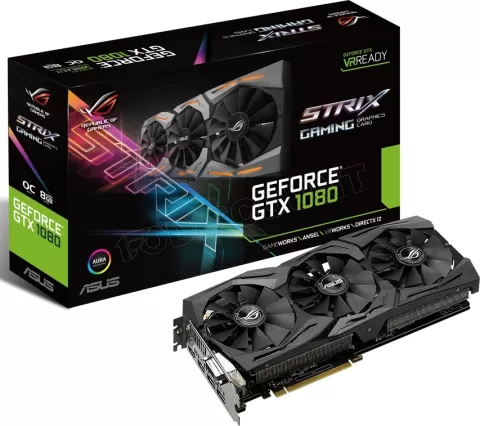 Photo de Carte Graphique Nvidia Asus Rog Strix GeForce GTX 1080 Gaming 8 Go PCI-E