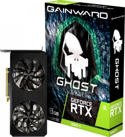 Photo de Carte Graphique Nvidia Gainward GeForce RTX 3060 Ti Ghost LHR 8Go