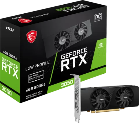 Photo de Carte Graphique Nvidia MSI GeForce RTX 3050 OC 6Go Low Profile