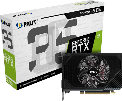 Photo de Carte Graphique Nvidia Palit GeForce RTX 3050 StormX 6Go Mini ITX