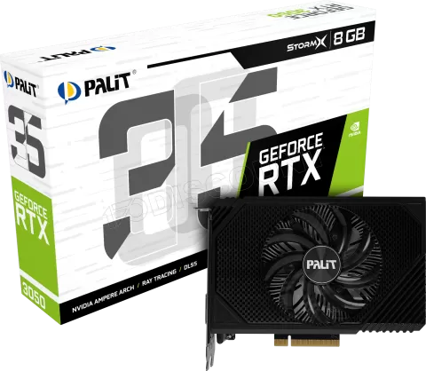 Photo de Carte Graphique Nvidia Palit GeForce RTX 3050 StormX 8Go Mini ITX
