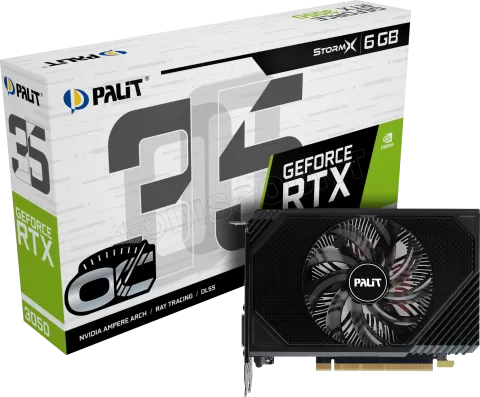 Photo de Carte Graphique Nvidia Palit GeForce RTX 3050 StormX OC 6Go Mini ITX