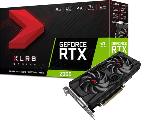 Photo de Carte Graphique Nvidia PNY GeForce RTX 2060 XLR8 Gaming Overclocked Edition 6Go GDDR6
