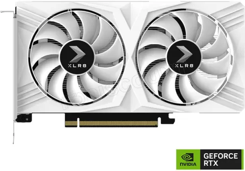 Photo de Carte Graphique Nvidia PNY GeForce RTX 4060 XLR8 Verto Dual Fan White OC 8Go