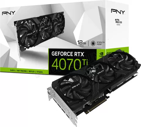 Photo de Carte Graphique Nvidia PNY GeForce RTX 4070 Ti Verto Triple Fan 12Go