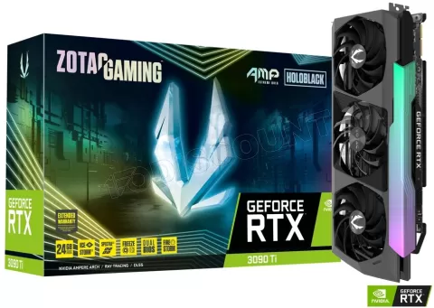 Photo de Carte Graphique Nvidia Zotac GeForce RTX 3090 Ti Amp Extreme Holo 24Go