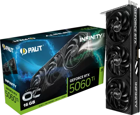 Photo de Carte Graphique Palit GeForce RTX 5060 Ti Infinity 3 OC 16Go