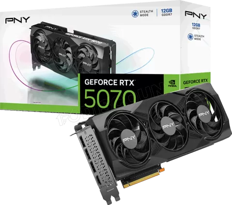 Photo de Carte Graphique PNY GeForce RTX 5070 Triple Fan