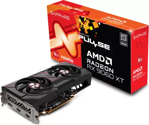 Photo de Carte Graphique Sapphire Radeon RX 9060 XT Pulse Gaming OC 16Go