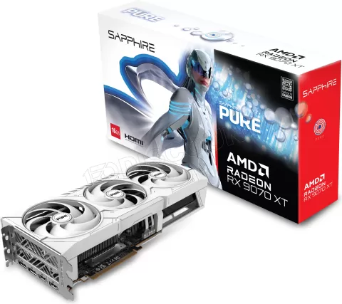 Photo de Carte Graphique Sapphire Radeon RX 9070 XT Pure Gaming OC