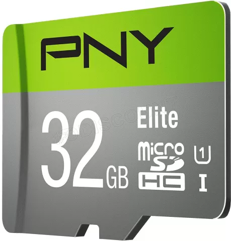 Photo de Carte mémoire Micro SD avec adaptateur PNY Elite - 32Go