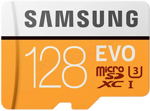 Photo de Carte mémoire Micro SD avec adaptateur Samsung Evo - 128Go