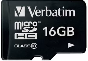 Photo de Carte mémoire Micro SD avec adaptateur Verbatim Class 10- 16Go